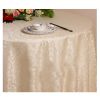 Weddings Banquets Hotels Tabletop Accessories Round Tablecloths 220x220CM (Beige)(D0101HEIEAW)