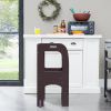 Kitchen Helper Step Stool for Kids and Toddlers, Children Standing Tower for Kitchen Counter, Wooden Toddler Two-Step Learning Stool(D0102HPSSY7)
