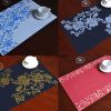 Set of 2 Continental Placemat Waterproof Silicone Pad Table Decor Musical Notes(D0101HXMUGW)