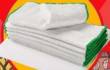 6 Pcs Dishcloths Absorbent Bamboo Fiber Cloth Kitchen Cleaning Cloth, Green Lace(D0101HRMZZ7)