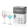 Iridescent Collection Wine Glasses set(D0102HPYV5U)