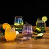 Iridescent Collection Stemless Glasses set(D0102HPYVRW)