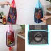 Blue Kitchen Garbage Bag Plastic Bag Holder Hanging Storage Bag Set of 2(D0101H5BGY7)