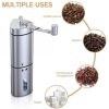 Stainless Steel Triangle Kitchen Manual Handcrank Bean Mill Coffee Grinder(D0102HPKDWY)