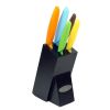 Oceanstar KS1217 6-Piece Non-Stick Coating knife set with Block, Elegant Black(D0102HPY5KV)