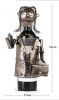 Wine Holder Stainless Steel Wine Rack Modern Metal Wine Rack Office Worker(D0101HRMYPG)