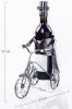 Wine Holder Stainless Steel Wine Rack Modern Metal Wine Rack Tricycle(D0101HRMYAV)