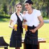 Stylish Unisex Cooking Apron Halt Top Kitchen Aprons Chefs Cooking Cook Apron(D0101H5CDJU)