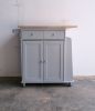 ACME Tullarick Kitchen Cart, Natural & Gray YF(D0102HECN4G)