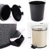 Stylish Home/Kitchen/Office Pedal Wastebasket Trash Can With Lid Foot Trash #13(D0101HES9WW)