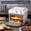Air Fryer, Geek Chef Convection Air Fryer Toaster Oven, 4 Slice Toaster Air Fryer Oven, Roast, Bake, Broil,Reheat,Fry Oil-Free, Accessories Included,