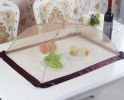 Kitchen Supplies Lace Rectangle Cover Foldable Food Cover/Tent Purple Fringing(D0101H5CHZY)