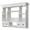 Wooden Kitchen Wall Cabinet White(D0102HE0R9W)