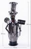Wine Holder Stainless Steel Wine Rack Modern Metal Wine Rack Head Chef(D0101HRMY5W)