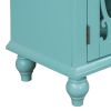 31.5'' Wood Accent Buffet Sideboard Storage Cabinet with Doors and Adjustable Shelf, Entryway Kitchen Dining Room(D0102HPKDSW)