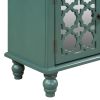 29.5'' Accent Storage Cabinet Wooden Cabinet with Decorative Mirror Door, Modern Sideboard for Entryway, Living Room(D0102HPKD0Y)