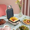 Liven Multifunctional Breakfast Maker,Sandwich Maker,Waffle Maker,Doughnut Maker, Nonstick,Quick & Easy(D0102HPK7PY)