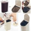 Desktop Waste Basket Office Trash Kitchen Storage Barrel Waste Bin Pink(D0101H50UCG)