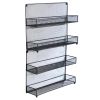 4 Tier Mesh Kitchen Wall Mount Spice Rack Bronze RT(D0102HPDRZU)