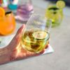 Iridescent Collection Stemless Glasses set(D0102HPYVRW)