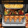 Air Fryer Toaster Oven - 5-In-1 Convection Oven with Air Fry, Roast, Toast, Broil & Bake Function - Air Fry Toaster Oven for Countertop - Kitchen Appl