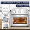 Geek Chef Air Fryer Toaster Oven, 4 Slice Convection Airfryer Countertop Oven,Reheat, Fry Oil-Free, Stainless Steel  XH(D0102HE1HE7)