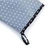 Set of 2 Transparent Oven Mitts Clear Polka DOT Silicone Cotton Lining Heat Resistant Waterproof Washable Kitchen Oven Gloves for BBQ Grilling Baking(