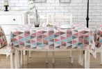 Linen Tablecloth Decorative Square Rectangular Table Cloth Cover-130x180cm(D0101HEIHKA)