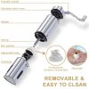 Stainless Steel Triangle Kitchen Manual Handcrank Bean Mill Coffee Grinder(D0102HPKDWY)