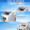 Kitchen Appliances Ice Maker of HZB-18F/120W/40Lbs/115V/60Hz Stainless Steel Household Silver(D0102HPSX7A)