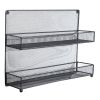 4 Tier Mesh Kitchen Wall Mount Spice Rack Bronze RT(D0102HPDRZU)