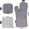 6 Pieces Non-Slip Pot Holders Heat Resistant Insulation Oven Mitts Kitchen Baking Tool(D0101HET1SU)