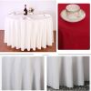 Simple Style Tablecloth 79-Inch Round Polyester Tablecloth, Red(D0101H5J5KY)