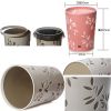 Desktop Waste Basket Office Kitchen Storage Barrel Waste Bin Olive Green(D0101H50UMY)